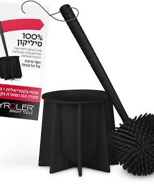 מברשת אסלה סיליקון טירולר שחורה
