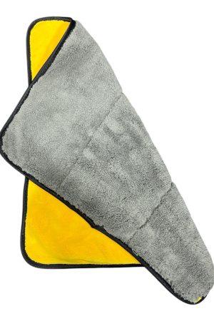 מטלית אפור צהוב פרווה